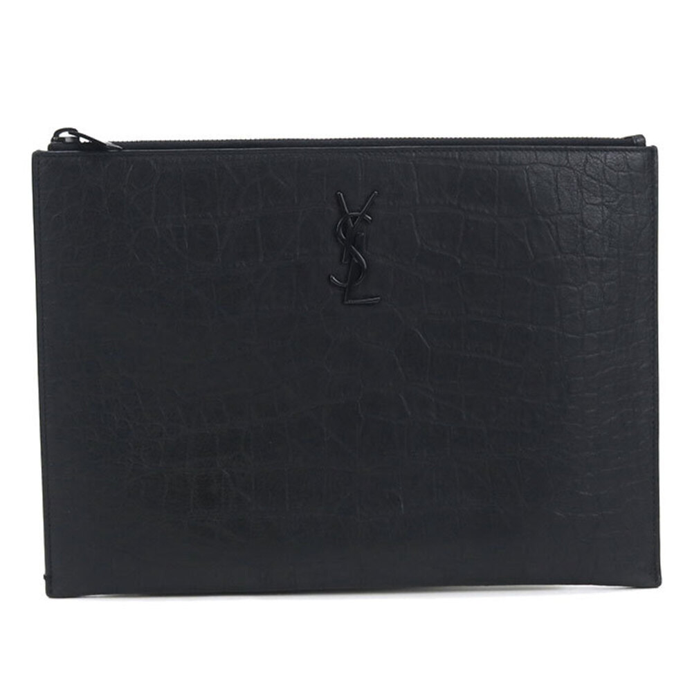 SAINT LAURENT Clutch Bag 453249 Tablet Holder Men's Black